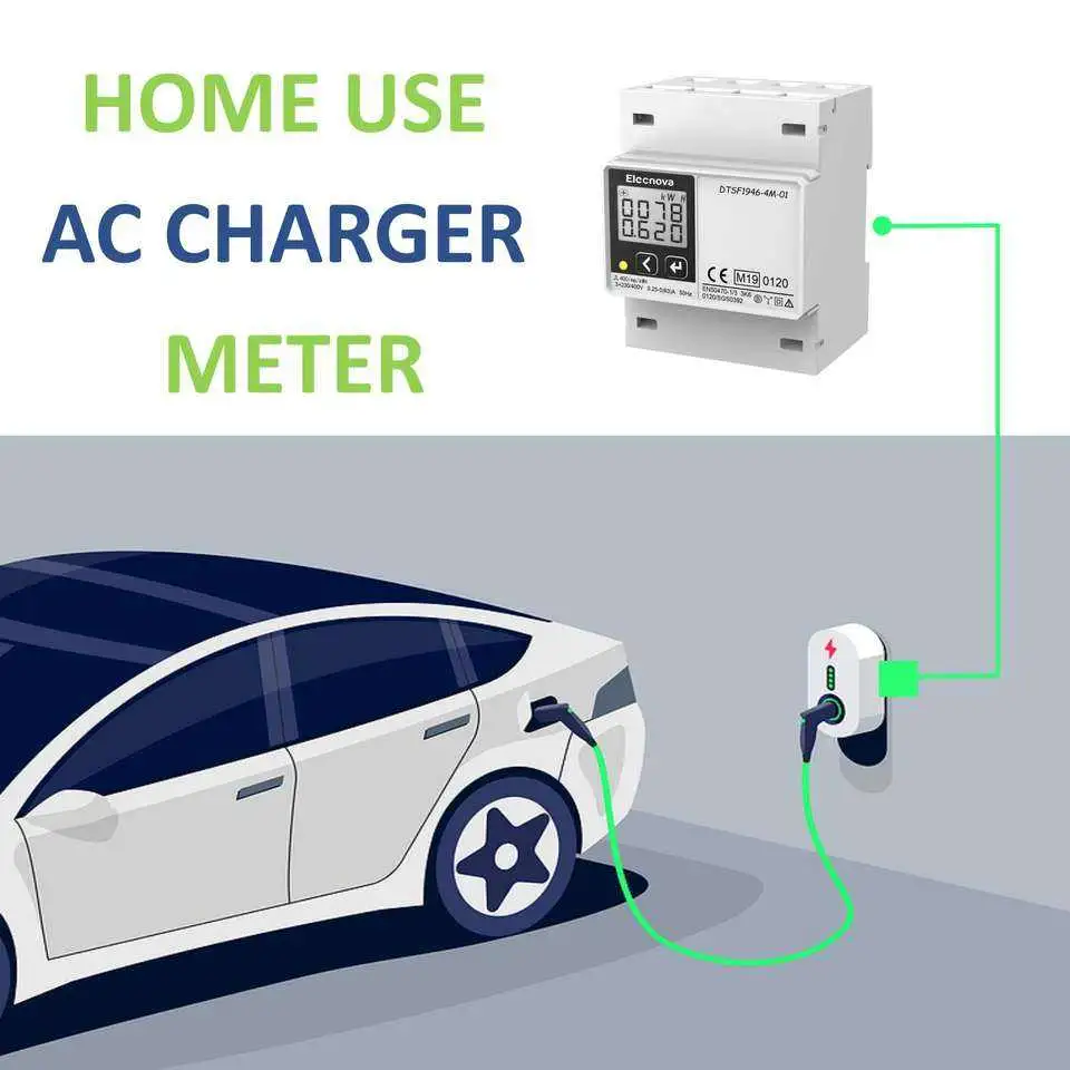 Phase trois compteurs d'électricité sur rail DIN pour la mesure Kwh Compteur d'énergie en Kwh