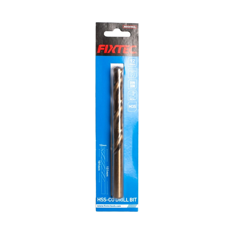 Fixtec Power Tool Accessories M35 Drill Bit HSS Twist 133mm-178mm Drill Bits for Metal HSS