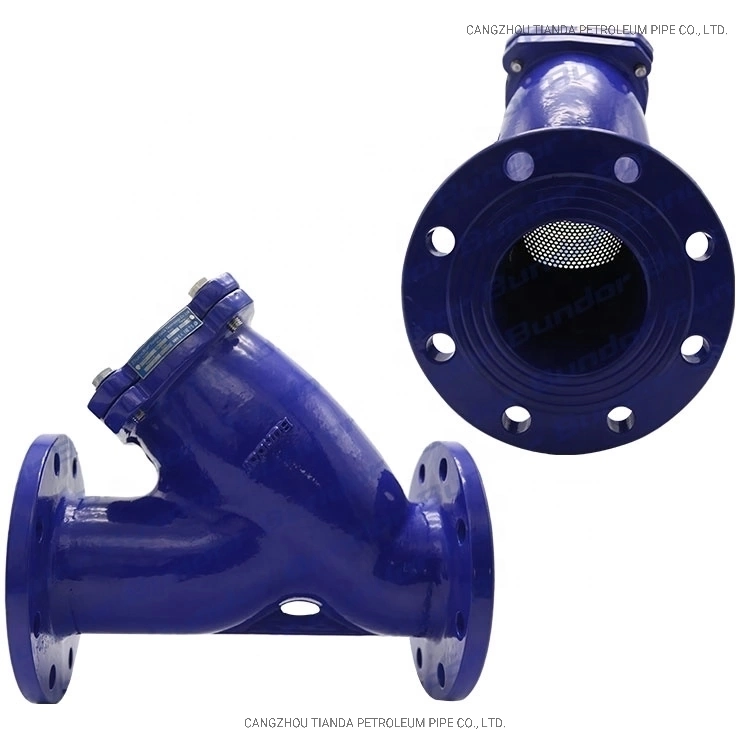 Ferro fundido Y Filtro Tipo Flange Duplo / Aço inoxidável água filtrador Y DIN/JIS/ASME/ASTM/GB