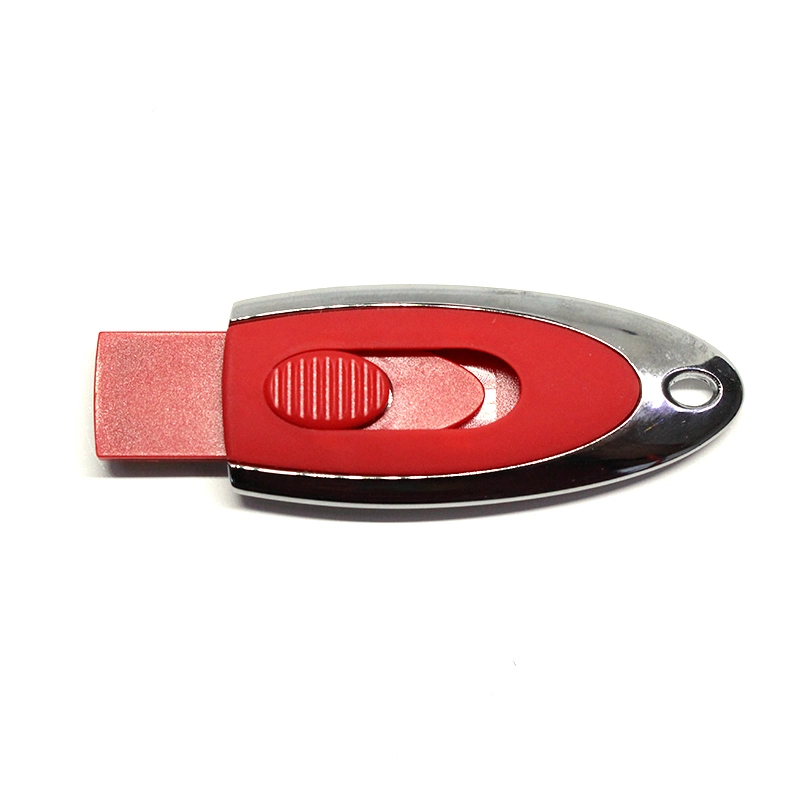 Customized Logo Creative Push-Pull USB Flash Drive Ellipse Gift USB Promo 2GB 4GB 8GB 16GB 32GB USB Pen Drive