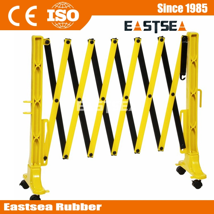 Yellow Plastic Expandable Road Safety Barrier