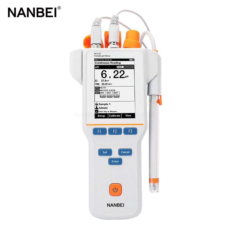 1-3 Punkte Kalibrierung Tischgerät Labor Digital LCD pH Meter