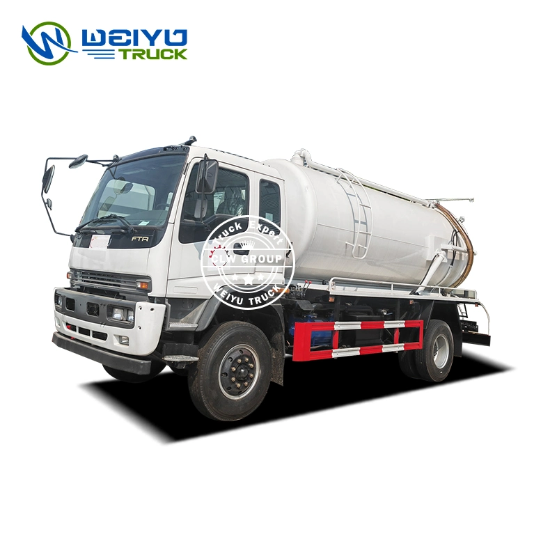 Ftr 4X2 10000L 10cbm 10m3 Septic Tank Truck Vacuum Sewage Fecal Suction Truck