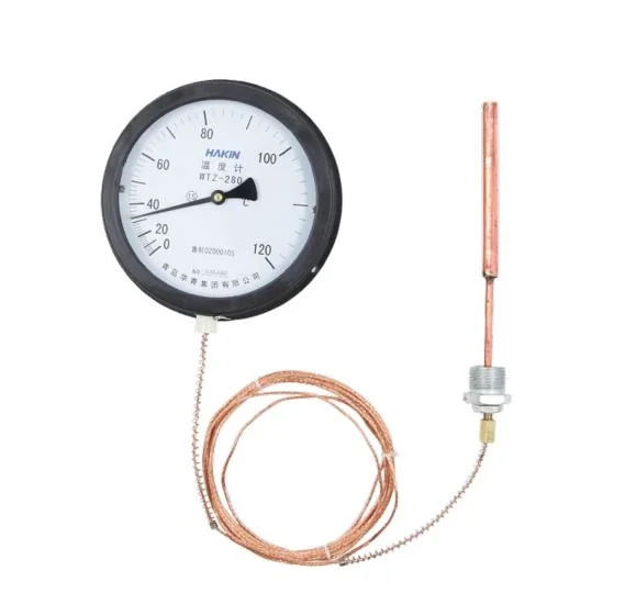 Termómetro de la presión con el sensor del tubo capilar