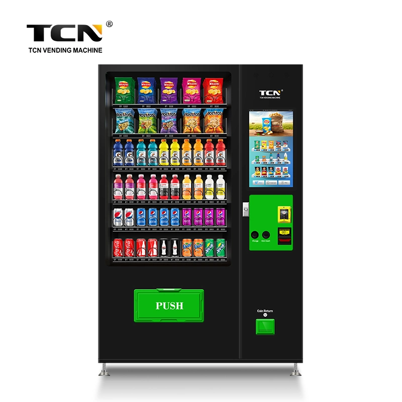Tcn Heißer Verkauf Verkaufsmaschine 22 Zoll Bildschirm Snacks Verkaufsautomaten Maschine für Einzelhandelsprodukte