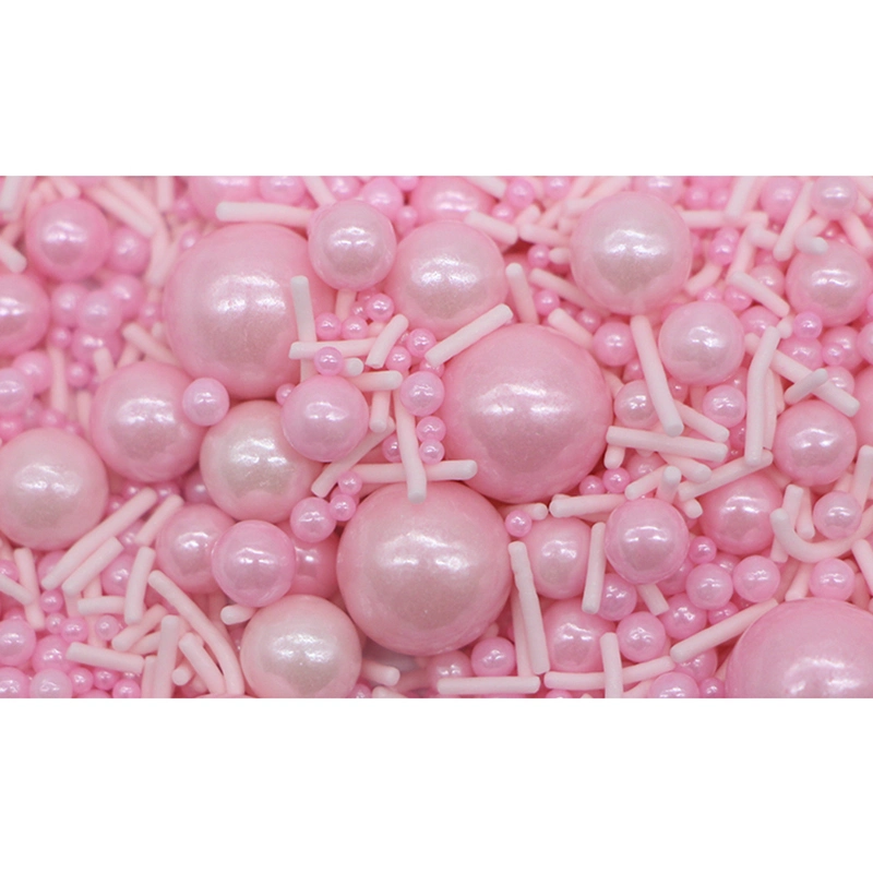 Hot Sale Party Supplies Cake Decorating Sugar Beads Baby Shower Pink Decoration Candy Sprinkles