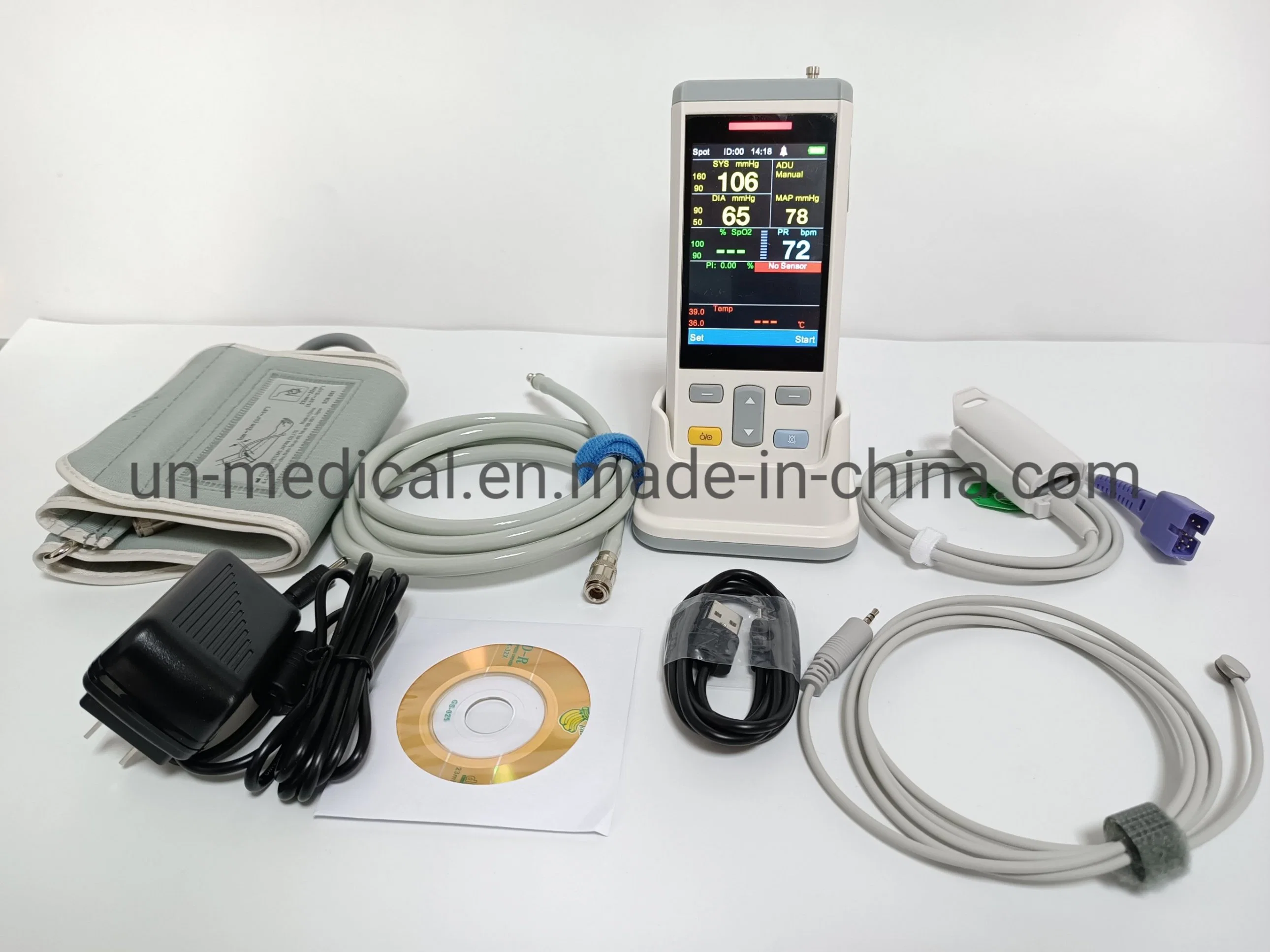 Wuhan Union Medical PC100 CE ISO Handheld Patient Monitor Portable Multi-Parameter Monitor for Clinical