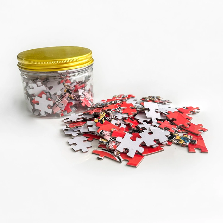 Custom Printed Mini Piece Jigsaw Puzzle with Bottle Packing