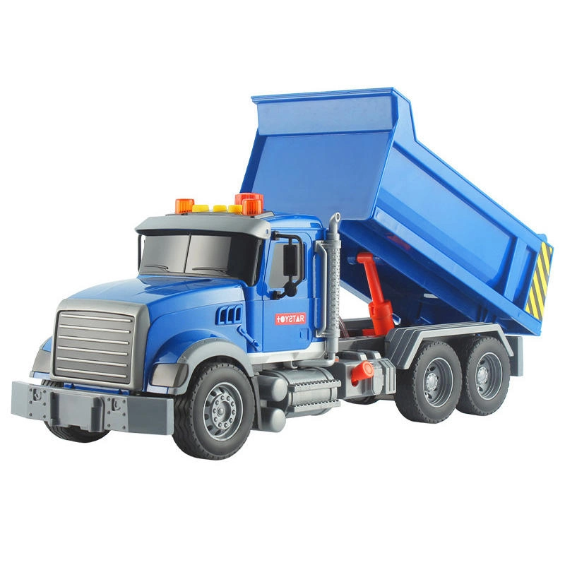 Friction Power Vehicle Children Trucks Inertia Kids Car Gift for Bavy Boy Plastic Vehicle Dump Truck with Music and Light