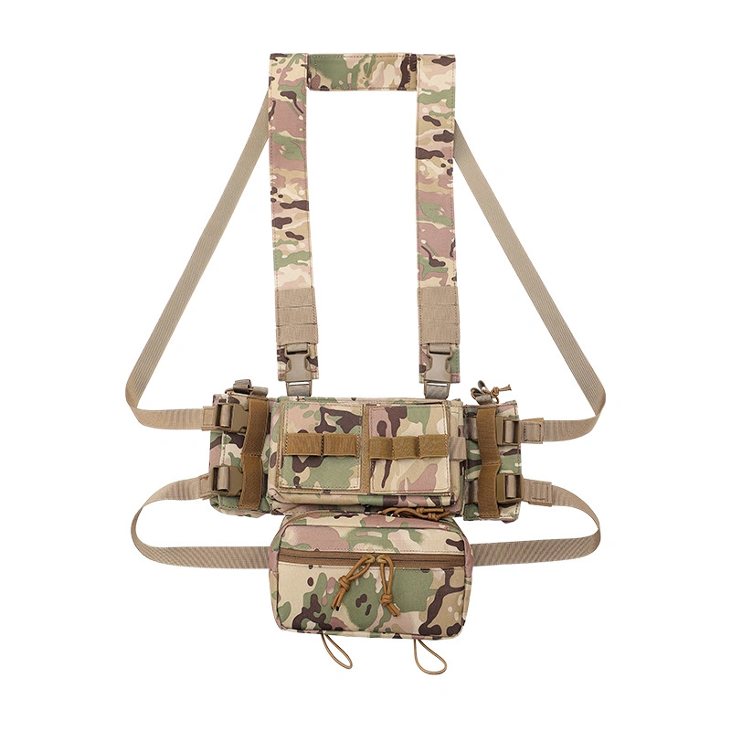 Combate táctico de Caça ao Chest modular de peito de Rig Vest MK3 Colete com bolsa para revistas Molle