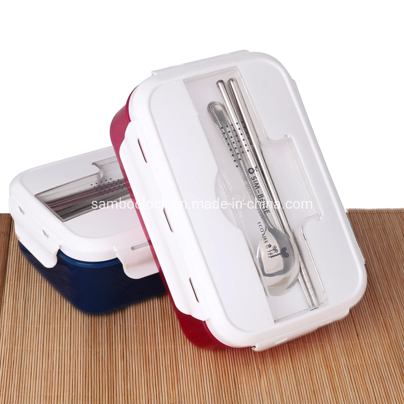 Double Plastic Lunch Box for Promotion