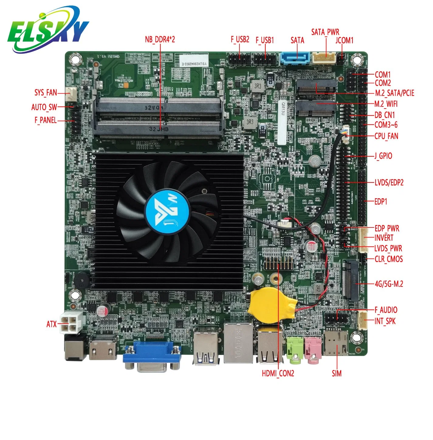 Elsky New Motherboard Qm12u Support Intel Alder Lake 12th Generation