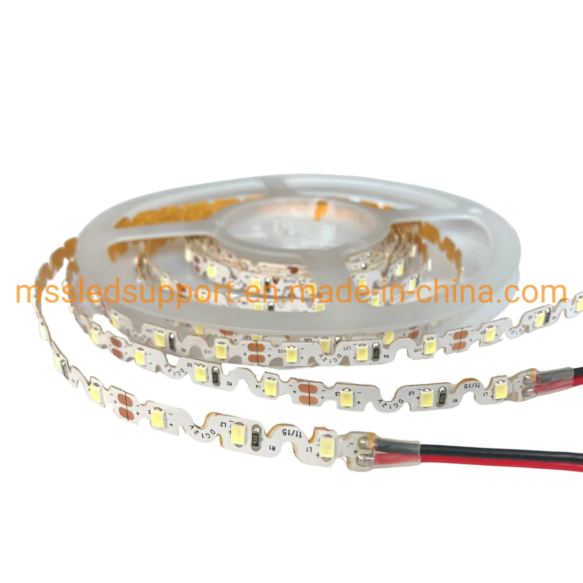 S-Type LED Strip Light Flexible 2835 12 Volt 60LEDs Ultra Thin Zigzag LED Light Strips for Non-Regular Curve Lighting