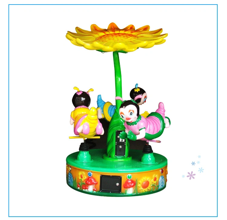 Kids Coin Operated Carousel Amusement Park Equipment