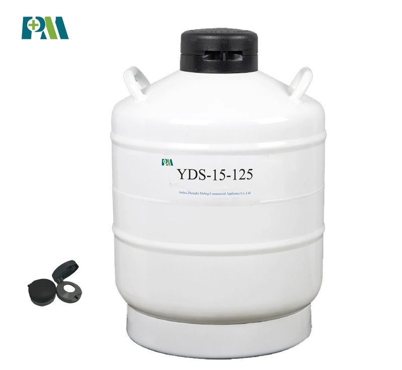 Yds-15-125 Premium-Grade 5 Year Vacuum Warranty Ln2 Tank with Visual Management for Easy Monitoring Promed