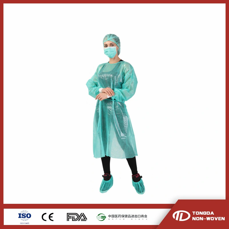 Protective Isolation Gown SMS Isolation Surgical Gown Disposable Surgical Gown Medical PP PE Yellow Isol