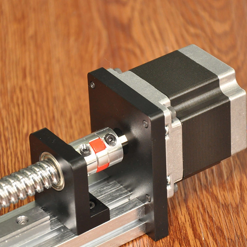 High Precision Linear Actuator Rail Guide with Stepper Motor