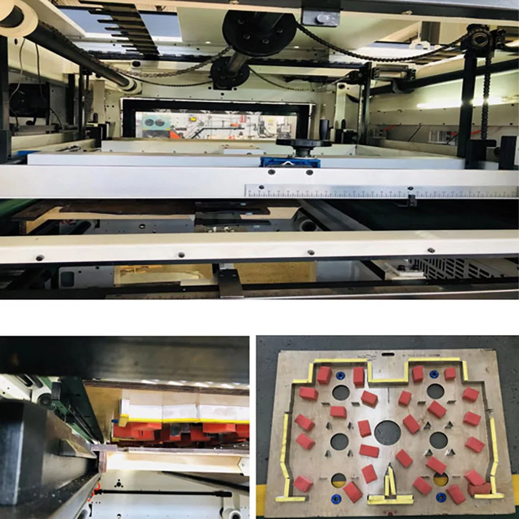 Flachbett-Stempelschneider Schneidemaschine für Wellpappenpapier-Karton Erstellen