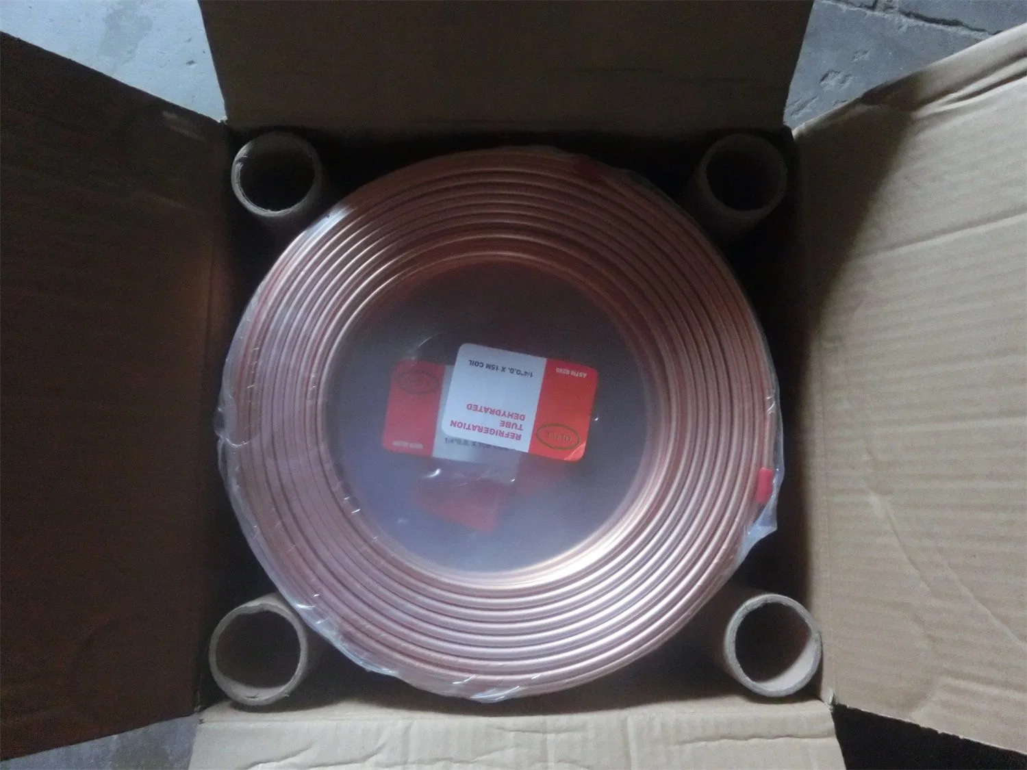 Flexible Air Conditioner Copper Piping 1/2 Inch ASTM B280 Standard