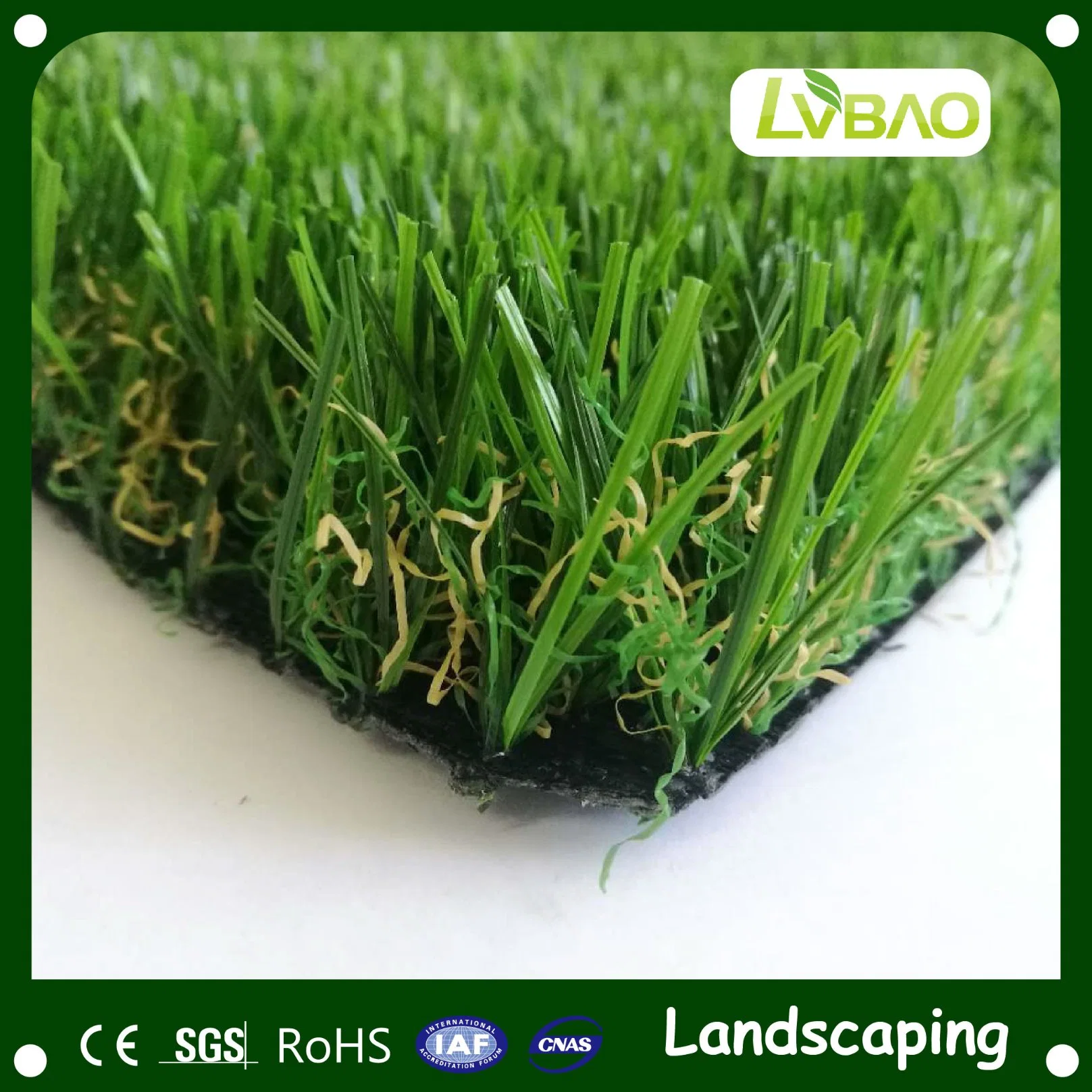 LVBAO Durable Fake Natural-Looking Anti-Fire Garden Landscape Artificial Grass