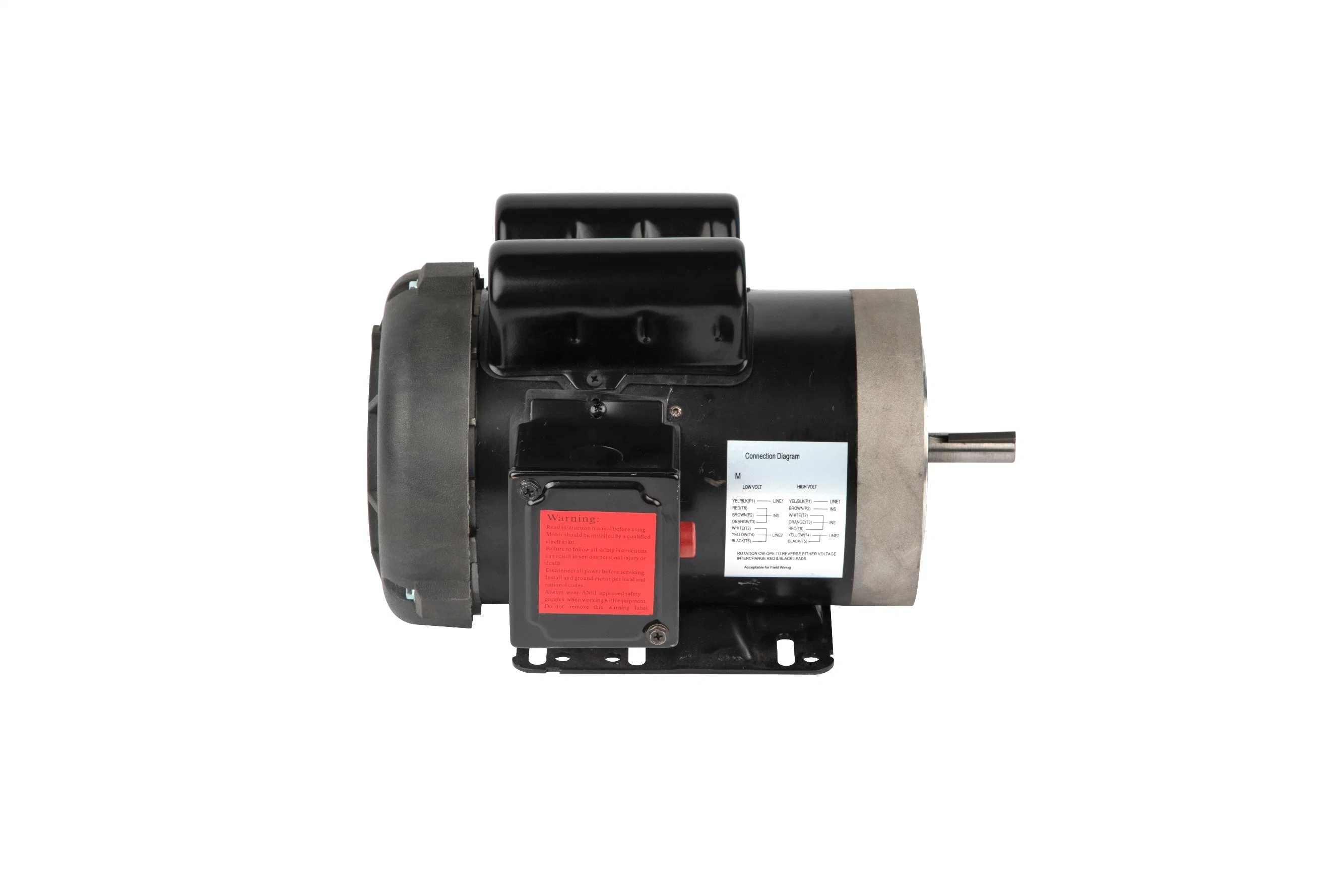 Serie estándar NEMA fundición de acero de 0,18 KW~1,5 kw Motor monofásico