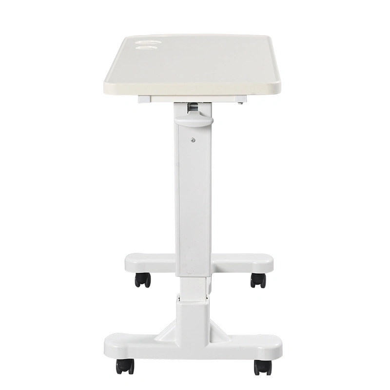 Fashion Hospital Runiture Standard Packing Steel Base ABS Overbed Table