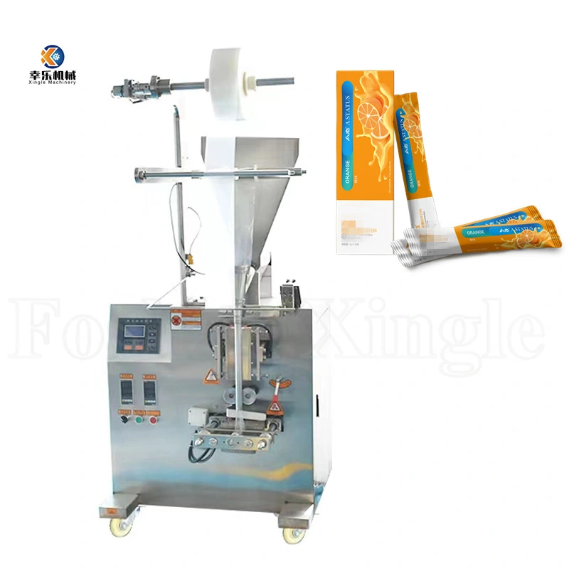 Three-Sides Sachet Bag Sugar Packing Vertical Milk Powder Vitamin Pellet Flour Dry Powder Packing Machine