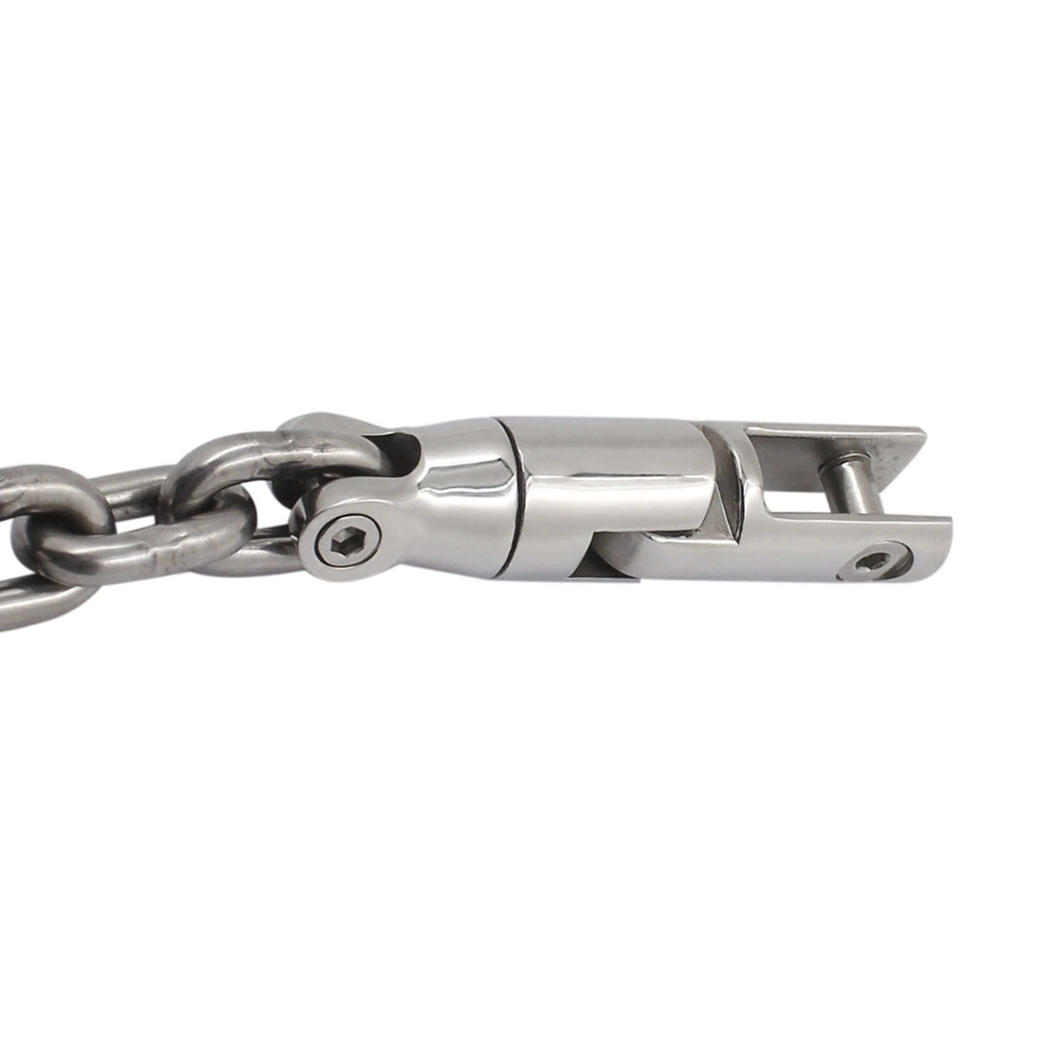 1/4"-5/16" and 3/8"-1/2" Stainless Steel 316 Marine Hardware Multi-Directional Double Anchor Chain Mooring Swivel Connector