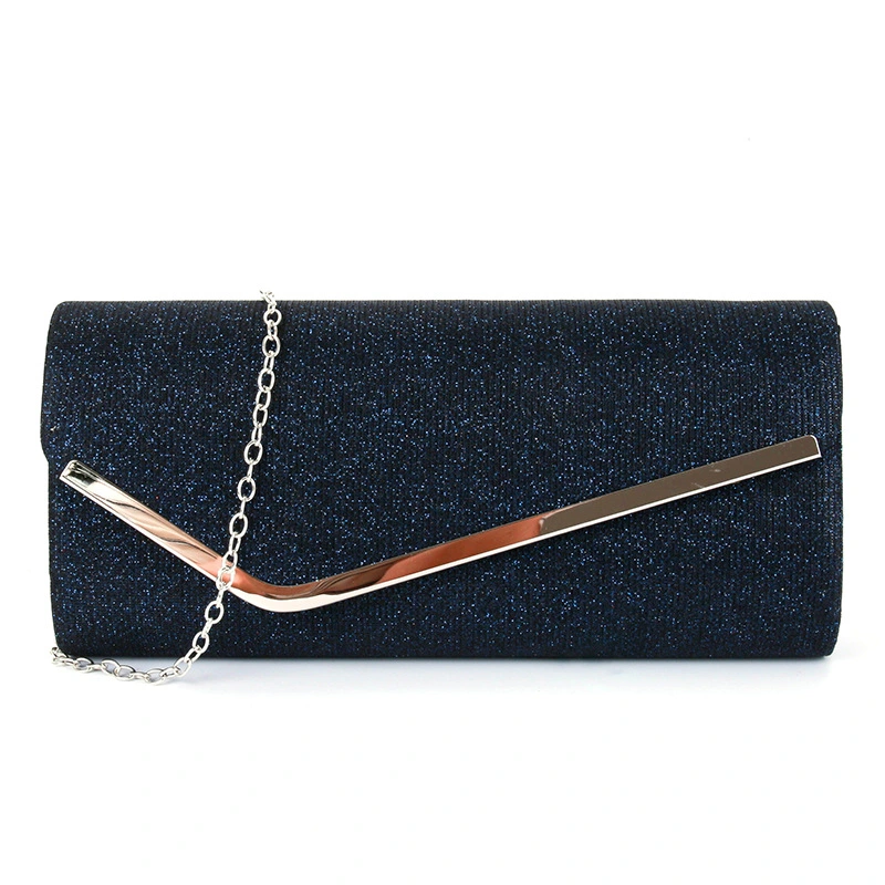 Stylish Women's Dinner Metal Accessories Flip Top Dress Clutch Bag