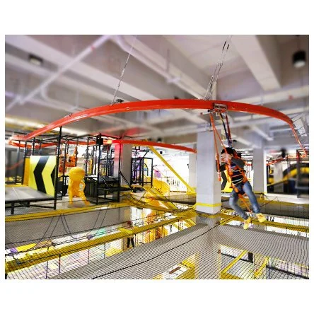 Indoor High Rope Course Zip Line Rollglider Adventure Amusement Park Sky Rider/ Air Coaster