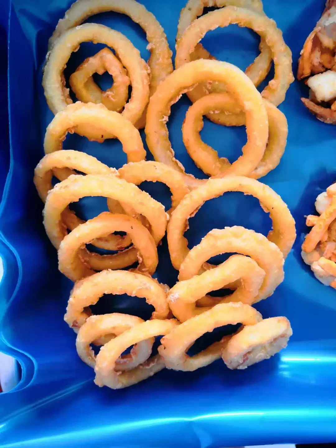 Alimentos congelados assolado congelada do anel de cebola comida Fringer