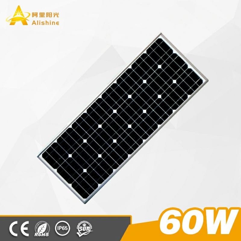 Outdoor IP65 Waterproof 60W Smart All in One Solar Street Light LED