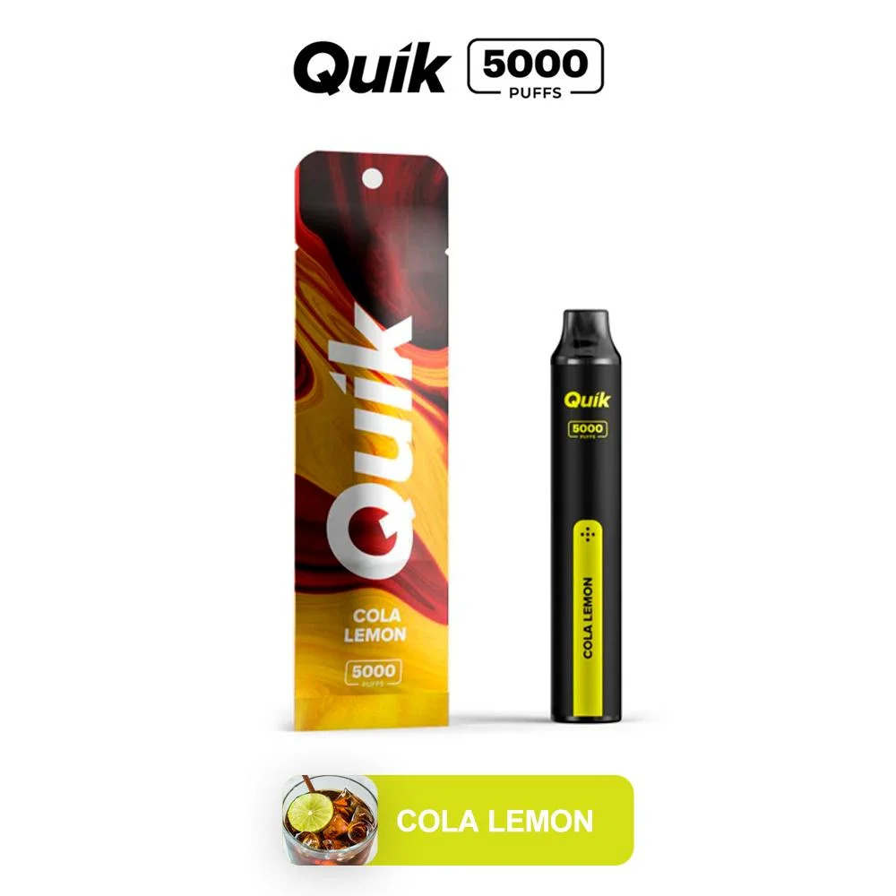 Quik VAPE 5000 Puffs Mineral VAPE Fresa helado de cola VAPE limón