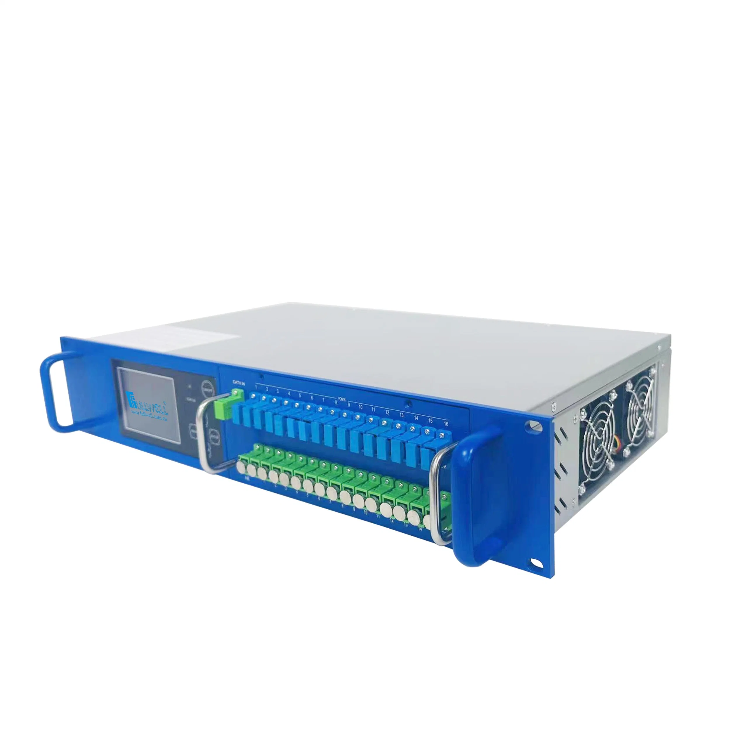 FTTH RF Video Overlay Application EDFA 16X22 16X23 Con Wdm 16 Port EDFA 1550nm Fiber Optical EDFA Combiner