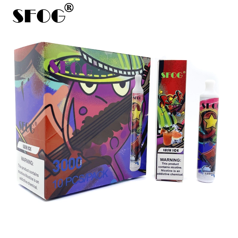 Original Brand Sfog 9000 6000 5000 3000 2500 1000 800 Puffs Elektronische Zigarette Bar Einweg Puff Vape Pen