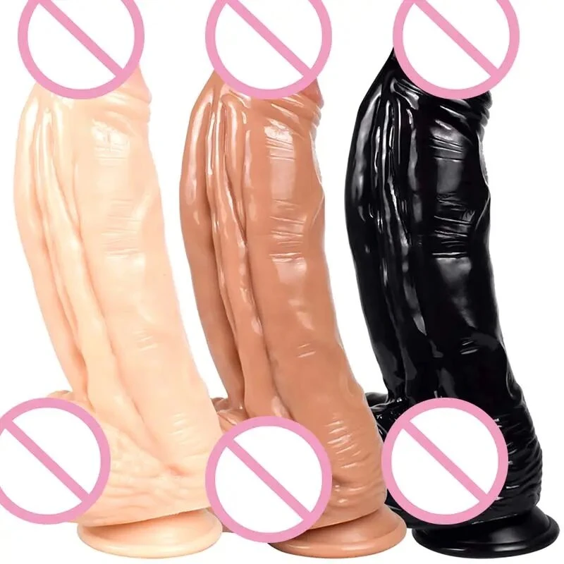 Tempo sexual brinquedos silicone dilatar pénis grande e realista do dilodo Ventosa vibrador vibrador vibrador de imersão grande realista, adulto, com vibração sexual Máquina