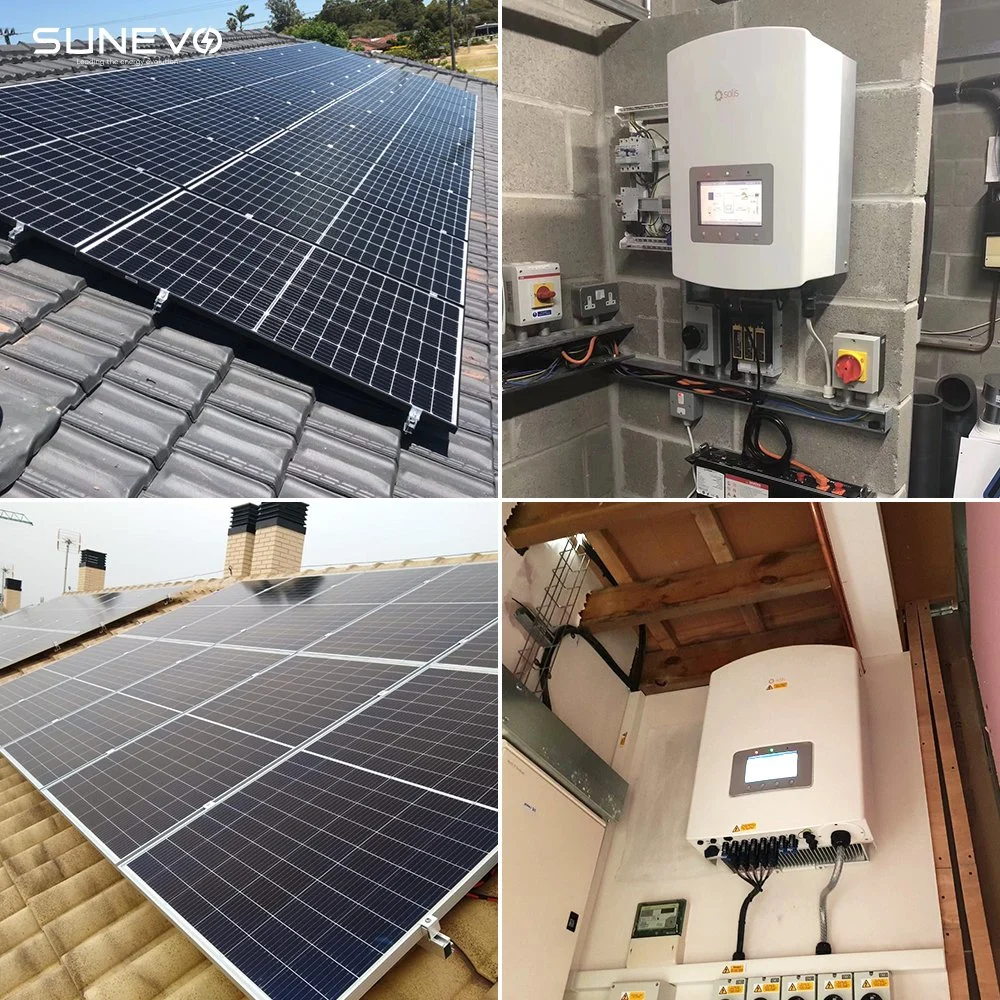 Scinder la phase Panneau Solaire système 10KW 110V 220V 10 Kw Growatt du système d'énergie solaire