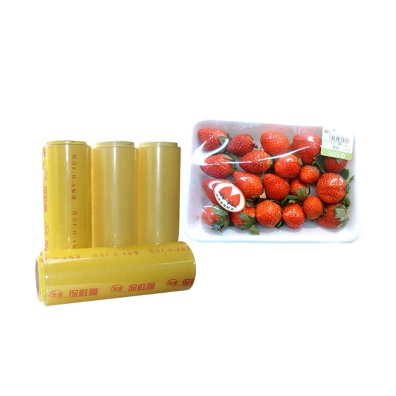 Food Wrap Transparent Plastic PE/PVC Stretch Cling Film 10mic PVC Film