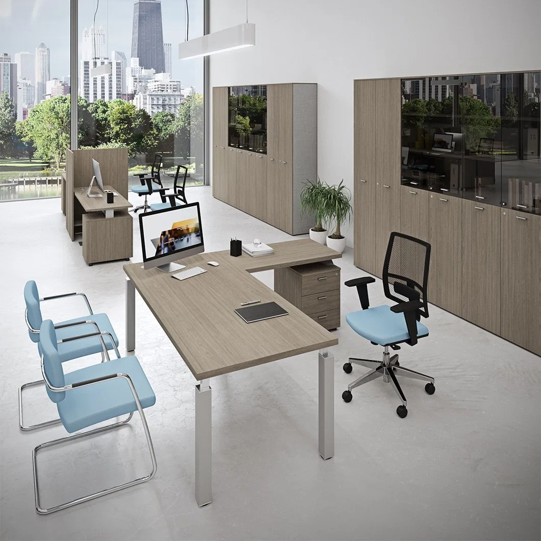 Modern Design Hospital Furniture Doctor Office Desk Medical Wooden Computer Table and Chair