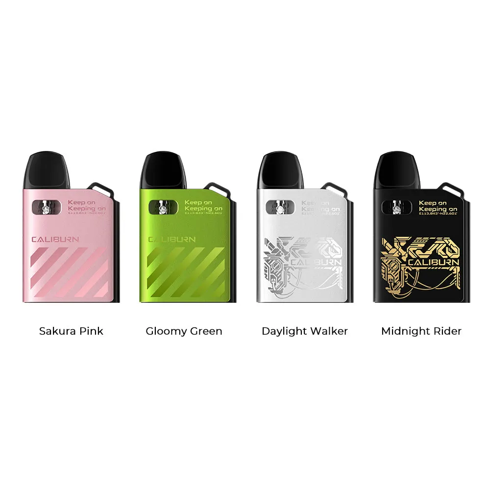 Fashion Vape Powerful E Cigarette Uwell Caliburn Ak2 Pod Kit Starter Kit Slim Electronic Cigarette Pocket Vapes Elegant Vaporizer Uwell Pod