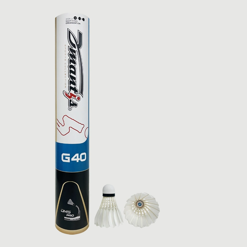 Dmantis G40 Modelo Badminton shuttlecock pluma de ganso Natural pluma duradera Y estable