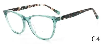 Elegant Delicate Unconspicuous Cat Eye Tortoise Shell Temples Acetate Optical Frames