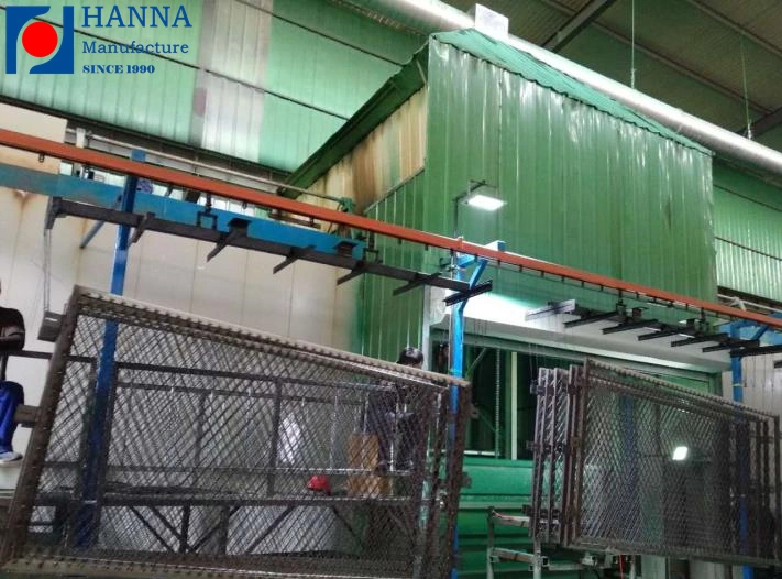 Automatic Welding Wire Mesh PVC Dipping Fluidized Bed Powder Coating Line