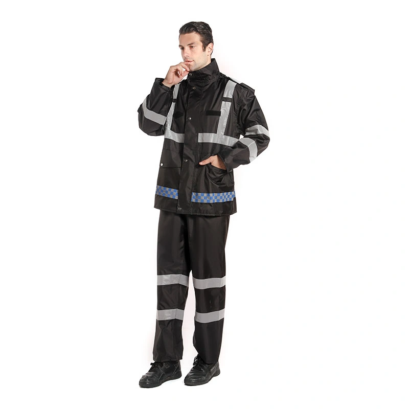 Reflective Raincoat & High Visbility Safety Reflective Rain Jacket