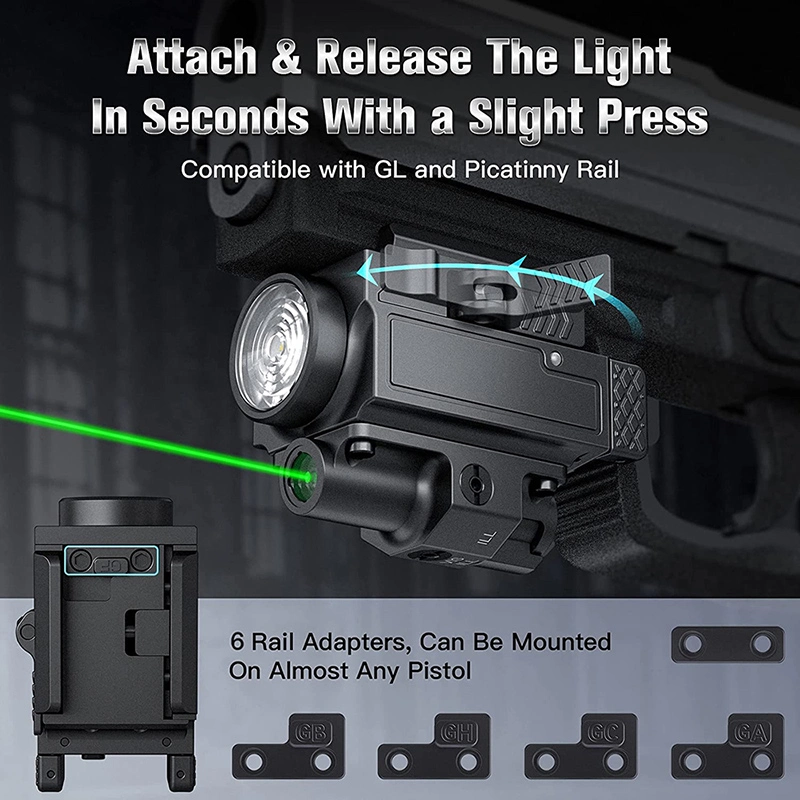 1000lm Laser Scope Red DOT Sight Tracking Beam Hunting Flashlight