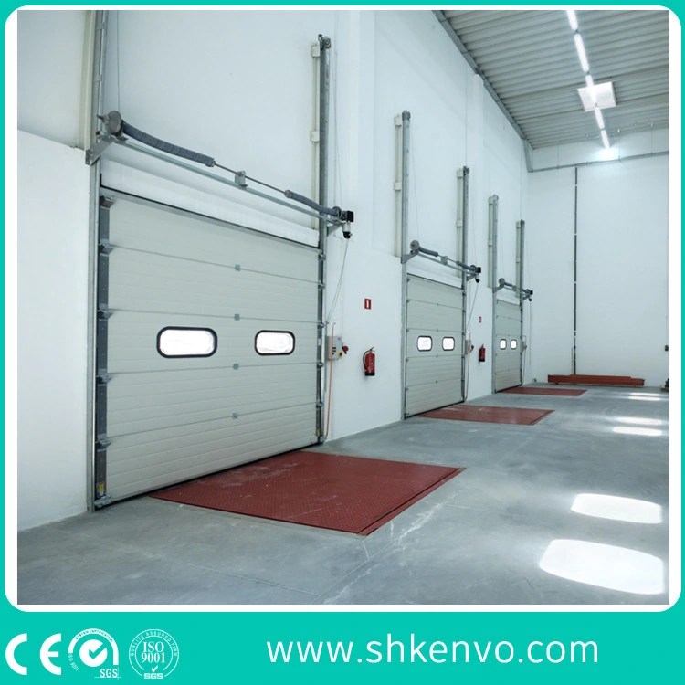 Industrial Automatic Overhead Steel Thermal Insulated Vertical Lifting Roll up Metal Exterior Garage or Sectional Door for Warehouse and Loading Docks