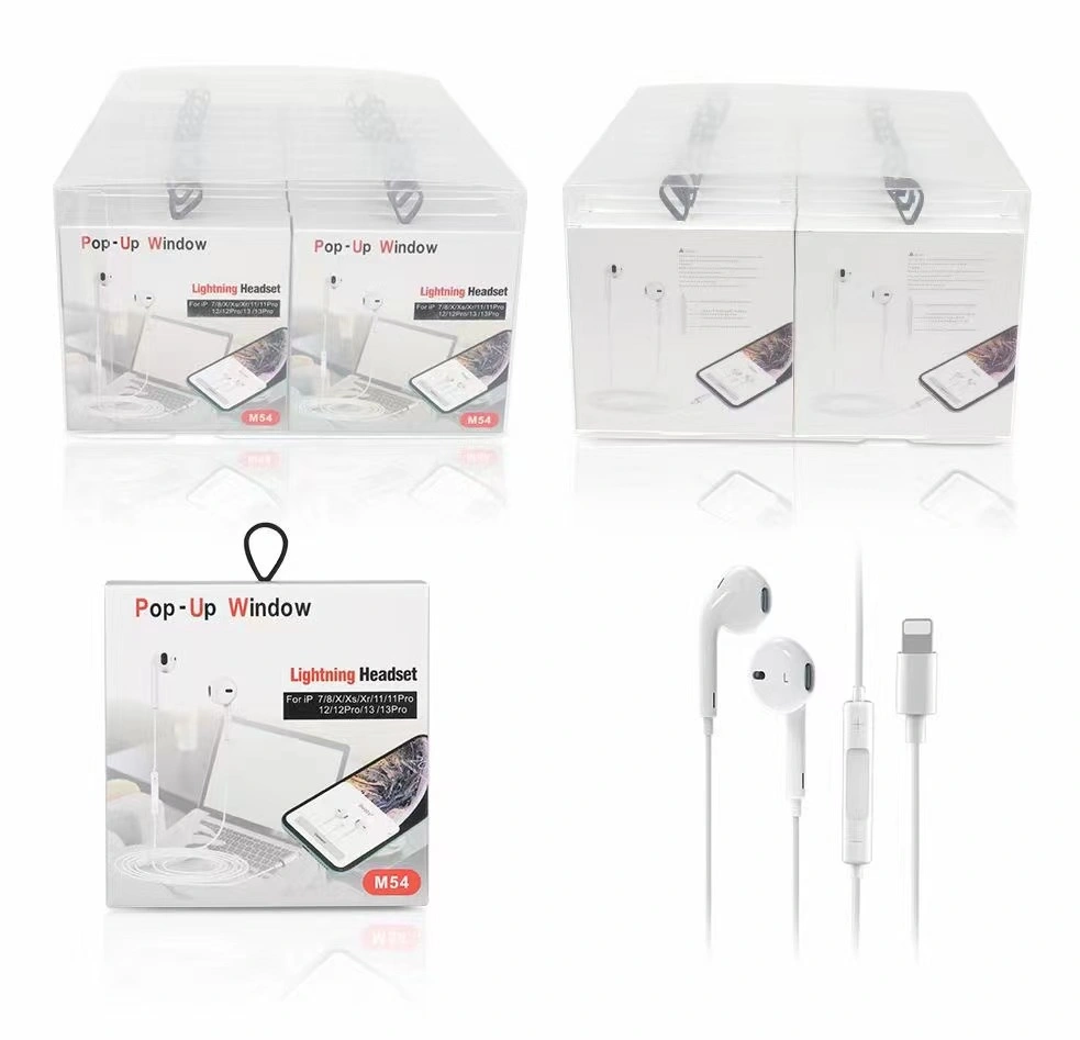 Lightning Wired Earphones for iPhone in Ear Headphones Earbuds with Mic