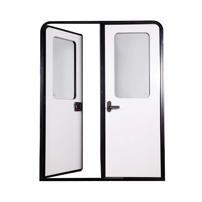 Maygood Double-Opening aluminio Puertas de entrada Puerta batiente para autocaravana cámper Tráiler coches modificados