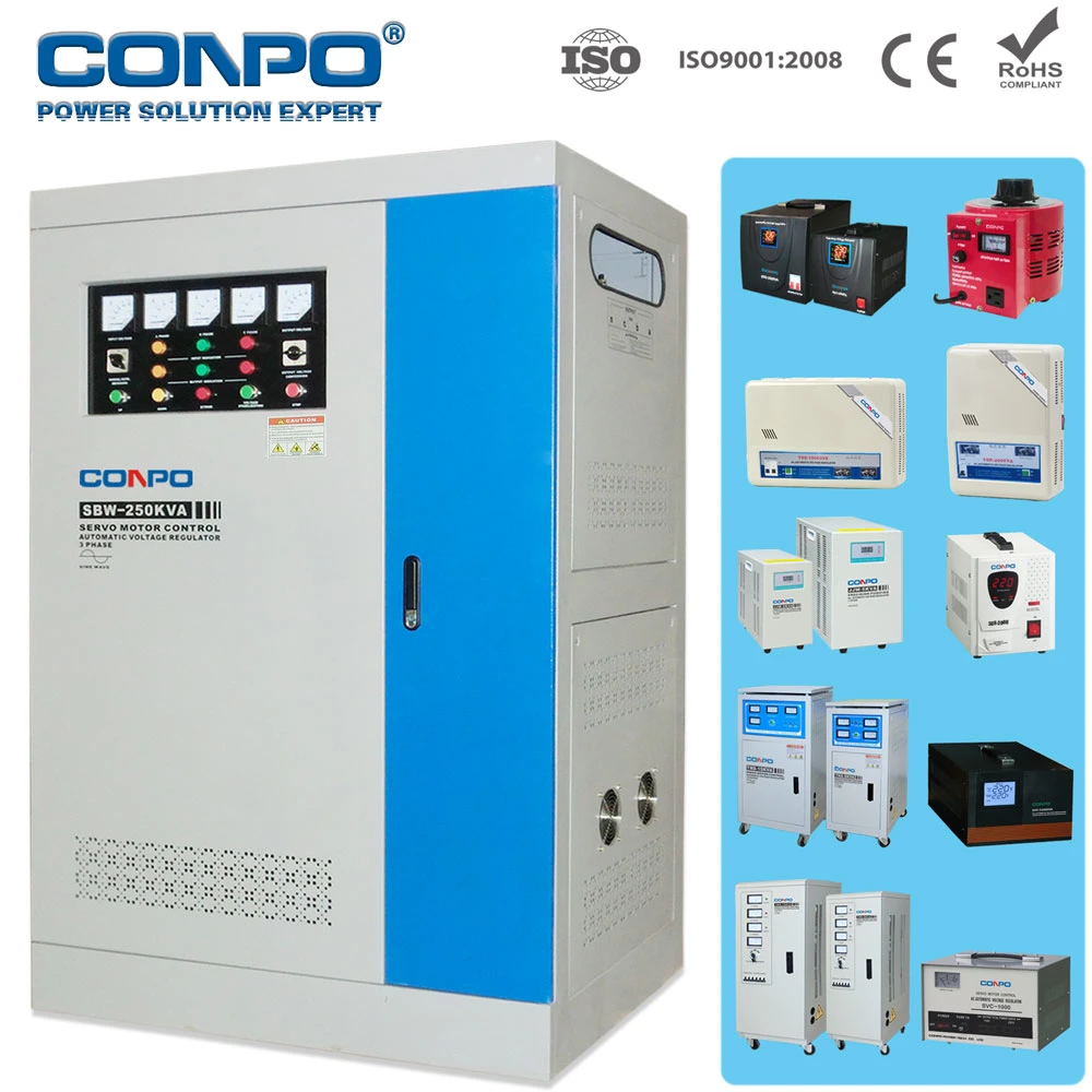 SBW- (F) Series 30K~2000kVA 3phase Industrial-Grade Compensated Voltage Stabilizer/Regulator