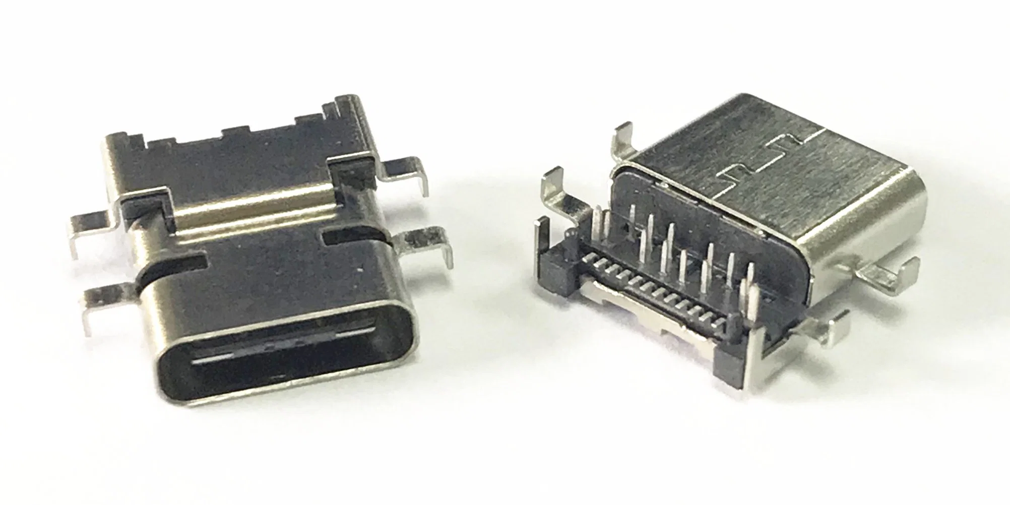 USB Connector Female 6 16 24 Pin DIP USB-C Type a B C Socket 2.0 3.0 SMT Female Male Sunk Plated Type-C Connector for PCB